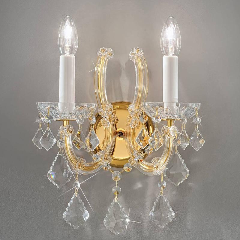 KOLARZ MARIA LOUISE APPLIQUE DORÉE 24 CT 2 LAMPES