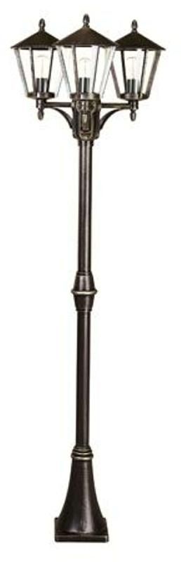 ALBERT LEUCHTEN LAMPADAIRE RUSTIQUE 680 MARRON À 3 LAMPES