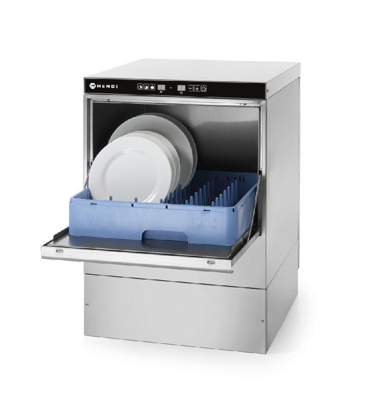 Lave-vaisselle professionnel monophasé 50 x 50 cm à commande électronique - 570x600x830 mm - 237540_0