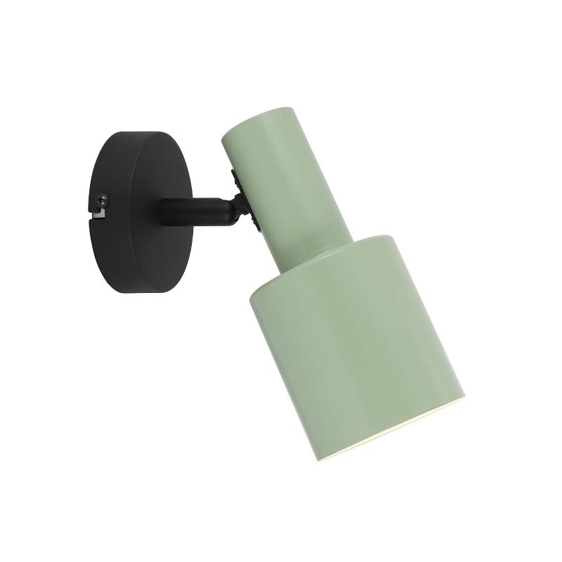 LINDBY SPOT MURAL OVELIA, VERT/NOIR, FER, E27