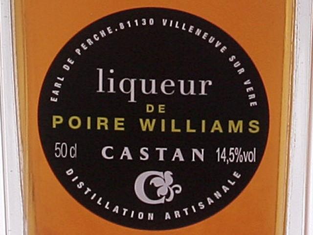 LIQUEUR DE POIRE WILLIAMS (BOUTEILLE CASTAN: 5 CL)