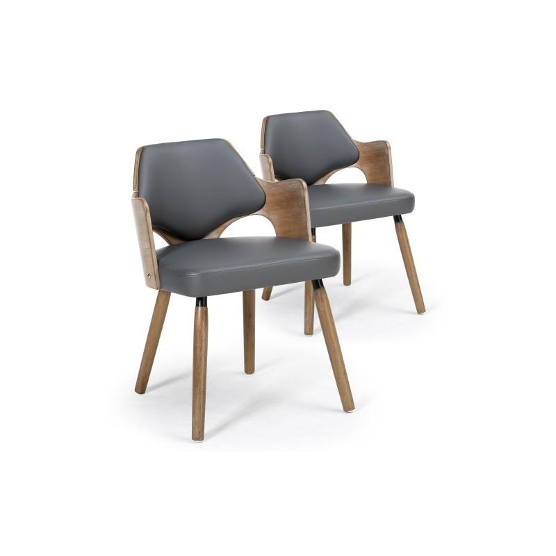 Lot de 2 chaises design aley 72cm gris paris prix Lot de 2 chaises design aley 72cm gris paris prix