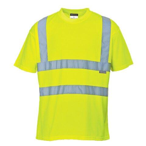 LOT DE 2 - PORTWEST S478 T-SHIRT HI-VIS JAUNE - TAILLE XXXL