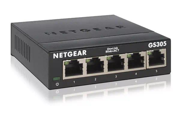 NETGEAR GS305 Non-géré L2 Gigabit Ethernet (10/100/1000) Noir_0