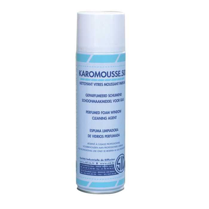 Nettoyant vitres parfumé Karomousse - Mousse active adhérente - Norme SID NF_0