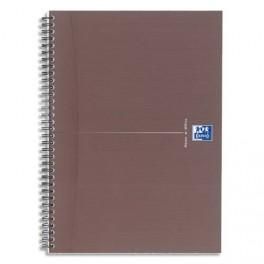 OXFORD CAHIER SPIRALÉ SOHO A4, 120 PAGES NON PERFORÉES  5X5. COUVERTURES CARTE ASSORTIES