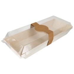 Packnwood FHC - 100Pcs - Barquette rectangulaire en bois 