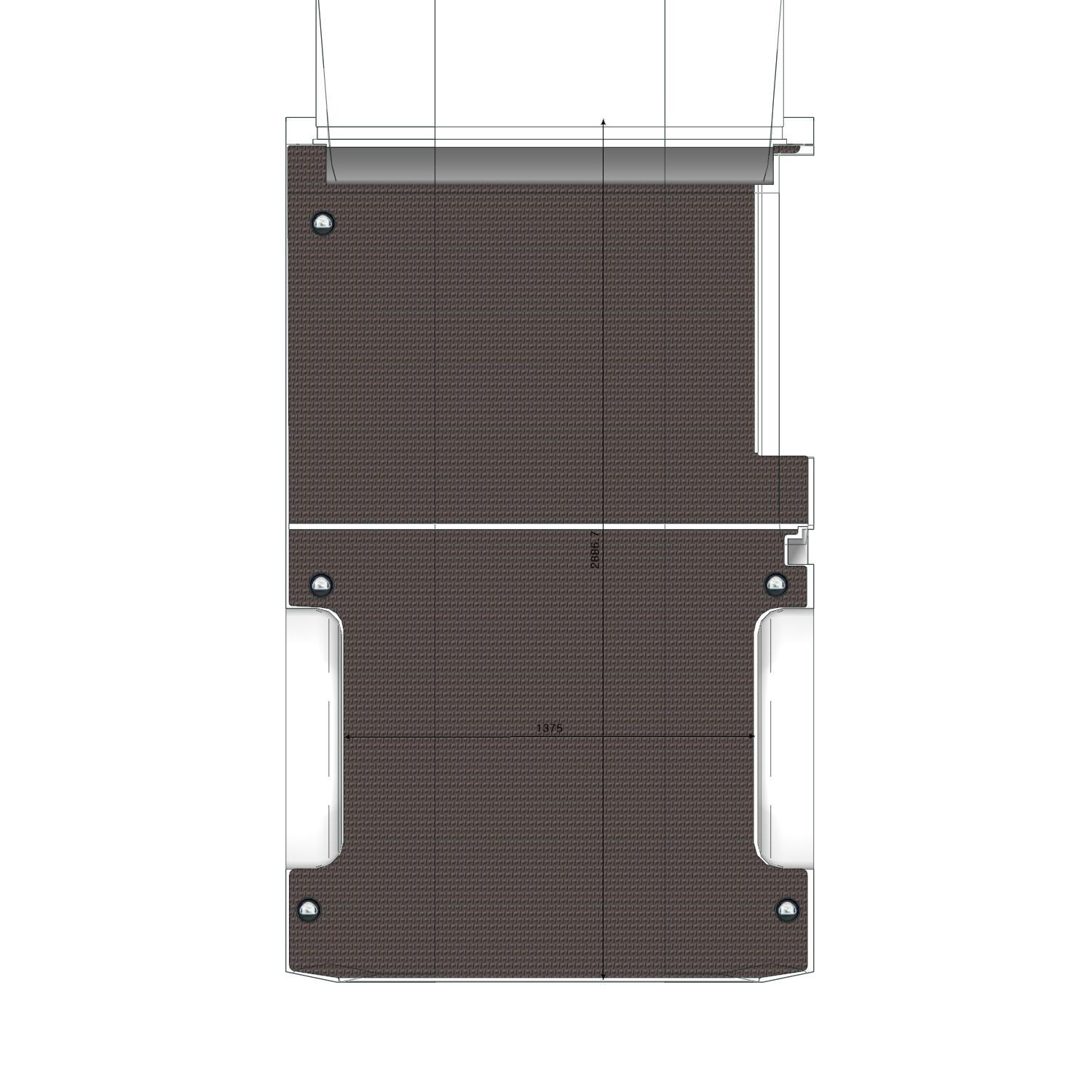 PLANCHER TRANSIT UTILITAIRE L2 PROPULSION AVEC PORTE LATÉRALE DROITE