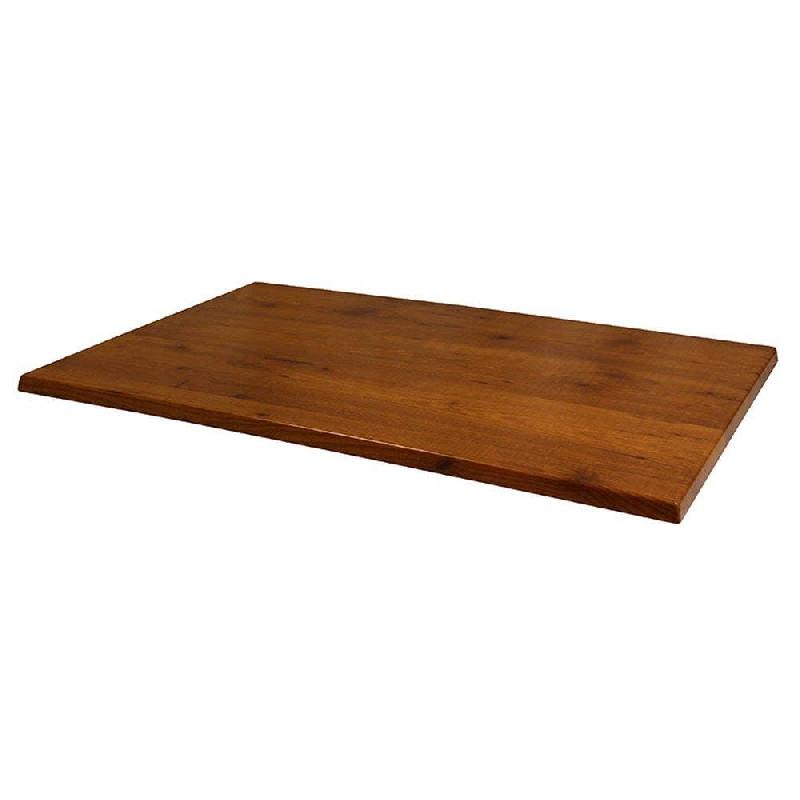 Plateau rectangulaire de table extérieur Werzalit 110x70cm décor pin_0