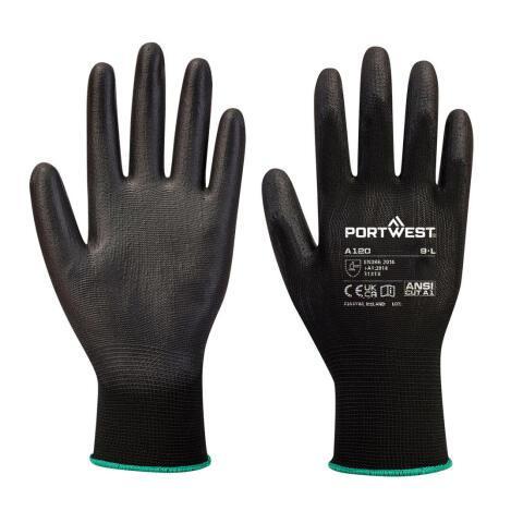 PORTWEST VB120 PAUME EN PU POUR DISTRIBUTEURS AUTOMATIQUES - CARTON DE 288 PAIRES - NOIR - TAILLE XS