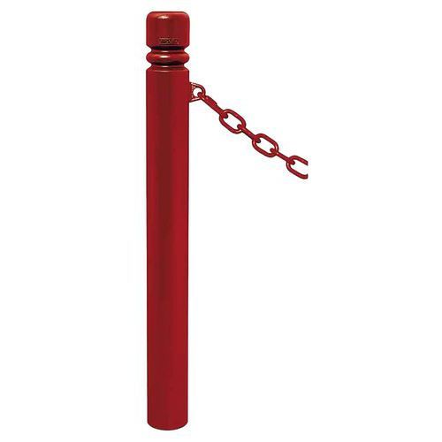 POTELET PROVINCE Ø114 MM CHAINES 1 ANNEAU CITY ROUGE 3004 - PROCITY