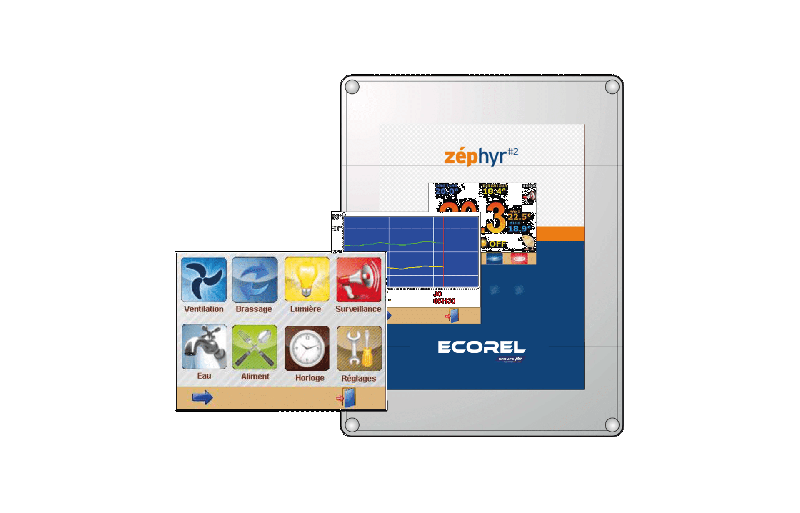 Régulateur de ventilation et de chauffage pour la Gestion simple et performante de vos élevages-ZEPHYR#2 STAT-ECOREL_0