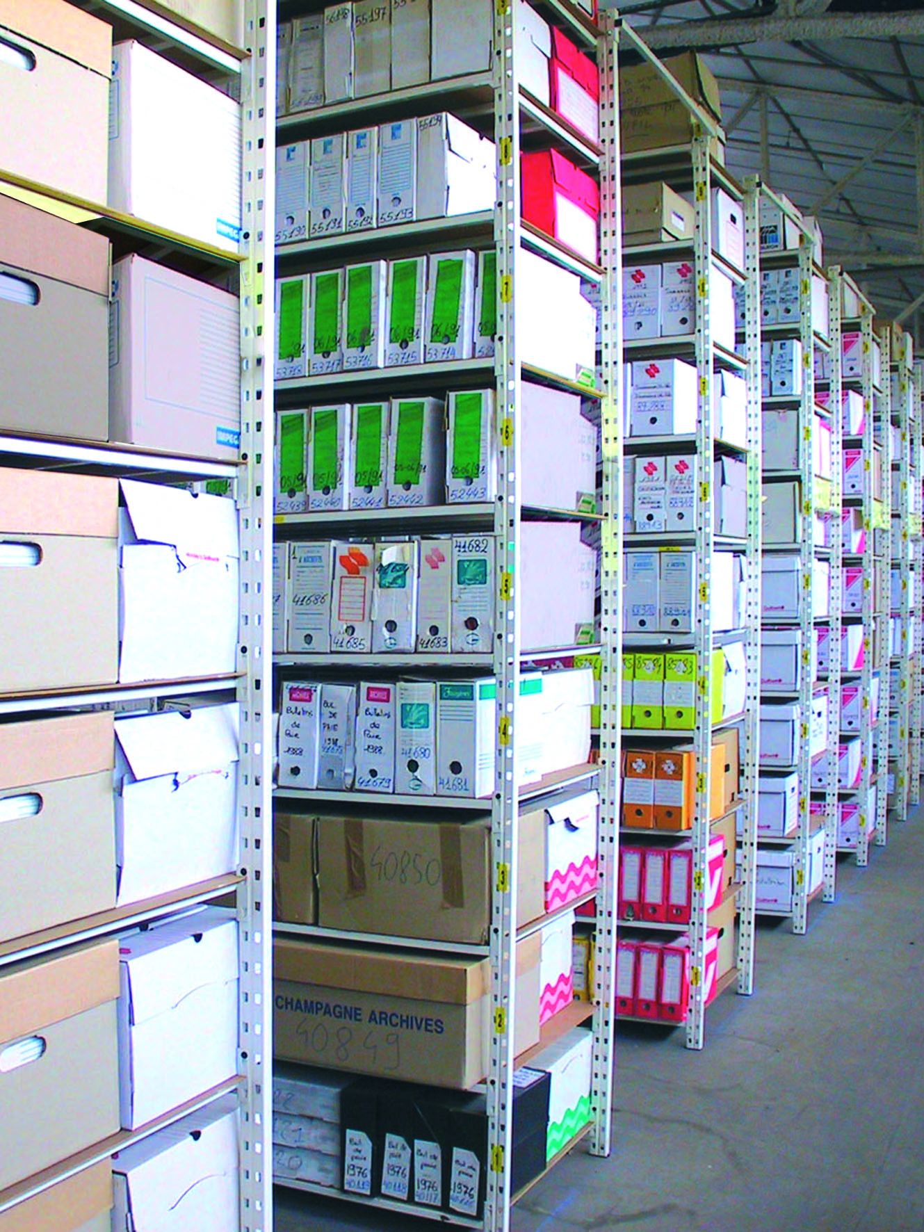Rayonnage archives tubulaire léger ProfilTUB - finition époxy et modularité pour stockage de petits volumes_0