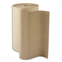 ROULEAU DE CARTON ONDULÉ ÉCRU 312 G/M² 19 KG - DIMENSIONS L80 X H0,8M, DIAMÈTRE 50 CM