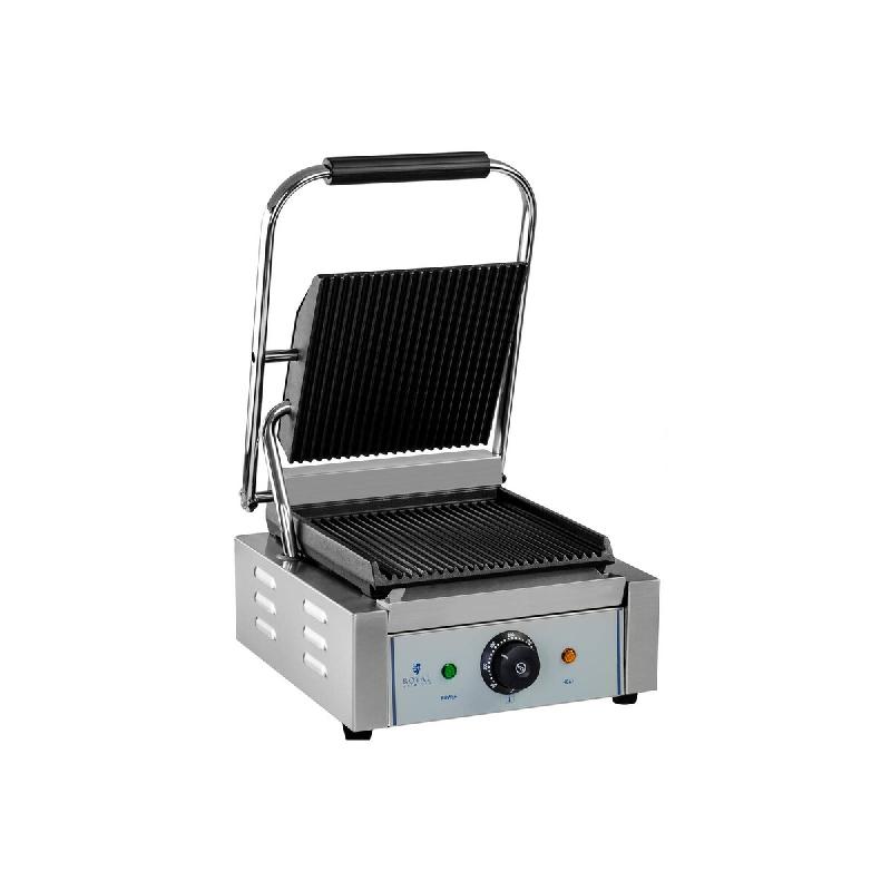 Royal Catering - Royal Catering RCCG-1800G Machine a Panini Grill Panini Professionnel (1.800 W, 23 x 22 cm, 230 V, Rainurée, Acier Inox, Fonte) - 42_0