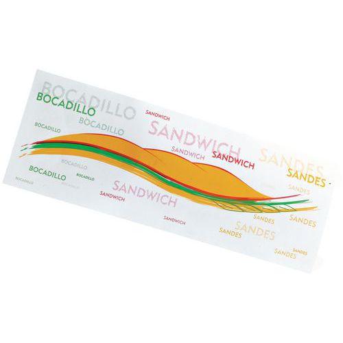 SACHETS SANDWICHS IMPRIMÉS DÉCOR EXCLUSIF PAPIER - MATFER
