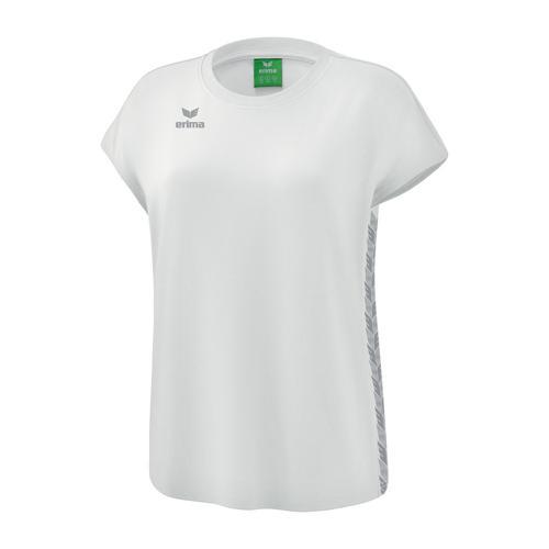 T-SHIRT - ERIMA - ESSENTIAL TEAM BLANC/GRIS