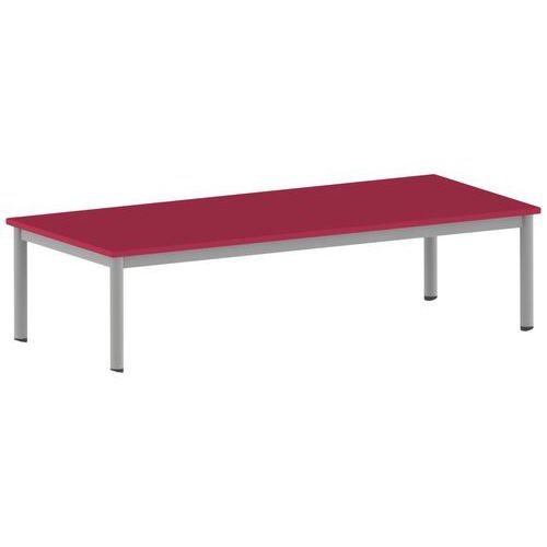 TABLE CARÉLIE 180 X 80 CM MOBILE T1 STRAT CERISE GRIS - MOBIDECOR