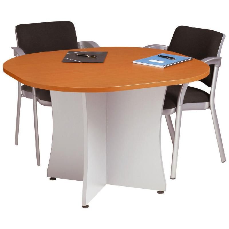 TABLE RONDE PLATEAU 'POIRIER', PIEDS 'ALUMINIUM', ACTIVITY 2.
