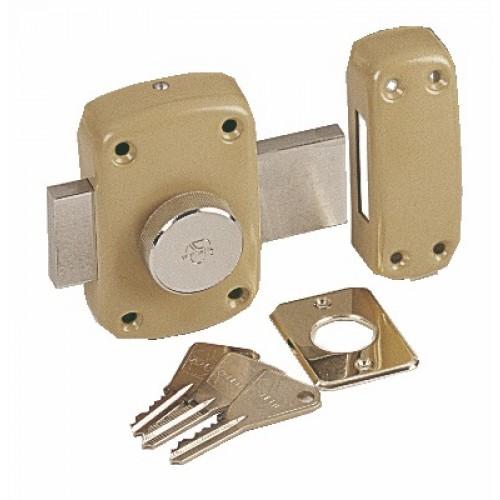 VERROU EN APPLIQUE - À BOUTON - S'ENTROUVRANT - CYCLOP 7600 VACHETTE