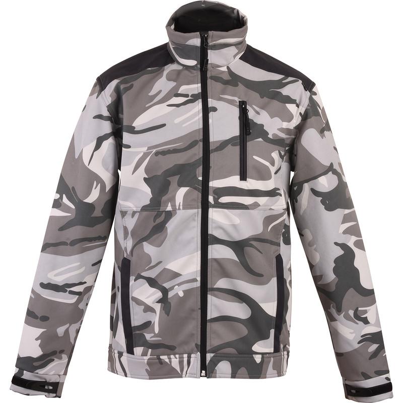 VESTE CAMOUFLAGE SOFTSHELL CERVA BLANC XL