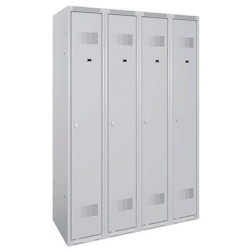 VESTIAIRE IND. PRO. PRIMA MOR. 4 COL. S/SOCLE GRIS/GRIS - ACIAL