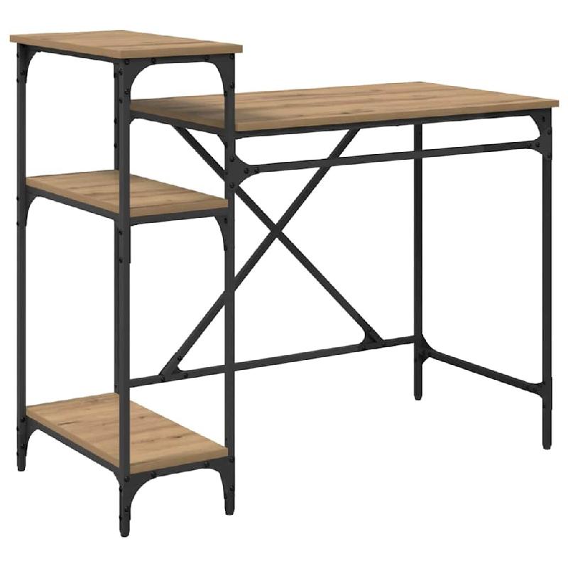 VidaXL Bureau Chêne artisanal 105 x 50 x 90 cm Bois d'ingénierie Modèle Orion Élite - 881286_0