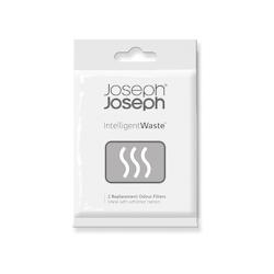 2 Filtres anti-odeurs -  Noir Rectangle  Joseph Joseph 9.4x6.8 cm - noir 5028420300055_0