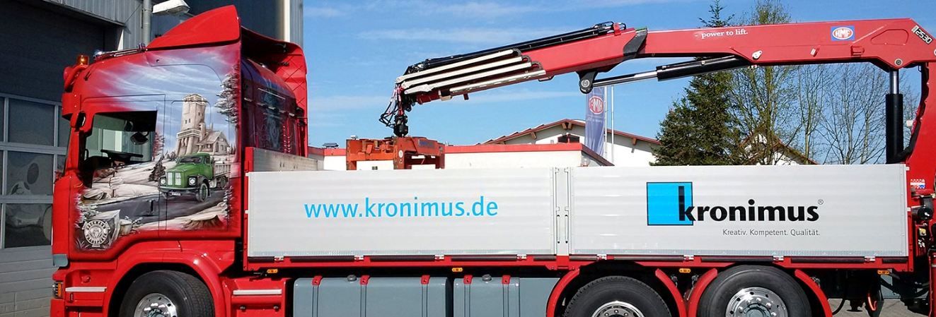 2530-L Grue auxiliaire HMF - Bras long non-repliable - Portée hydraulique 9,4 à 15,4 m - Radio-commande et système de sécurité RCL 5300_0
