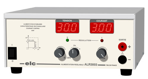 ALIMENTATION DC SIMPLE LINÉAIRE ET STABILISÉE, 90 W, 30V/3A