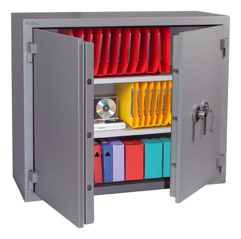 ARMOIRE FORTE ANTI FEU SUPER PROTECT DOUBLE PAROI 400 LITRES SERRURE À CLÉ HARTMANN
