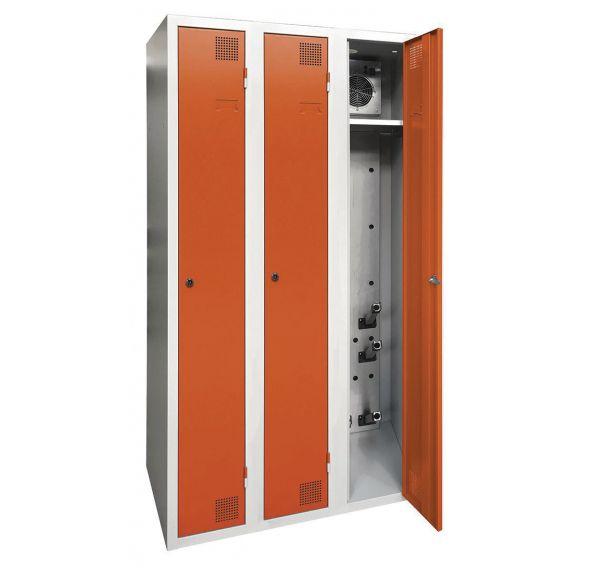 ARMOIRE SÉCHANTE IP 3 COLONNES À CLÉ ORANGE - MANUTAN COLLECTIVITÉS