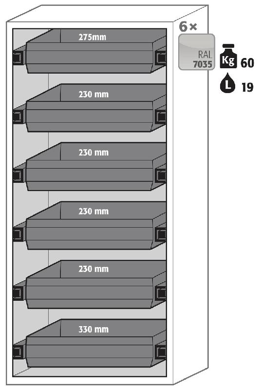 ARMOIRE SÉCURITÉ S-PHOENIX-90 S90.196.090.FWAS BLANC - MANUTAN COLLECTIVITÉS