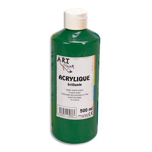 Art Plus - Peinture acrylique brillante 500 ml - Vert émeraude_0