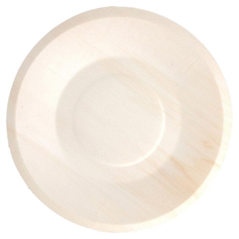 Assiette ronde bois de peuplier Ø21,5x1,5cm - par 50_0