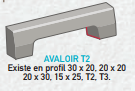 Avaloir T2 - Profil 30x20, 20x20, 20x30, 15x25 - Bordures de voirie_0