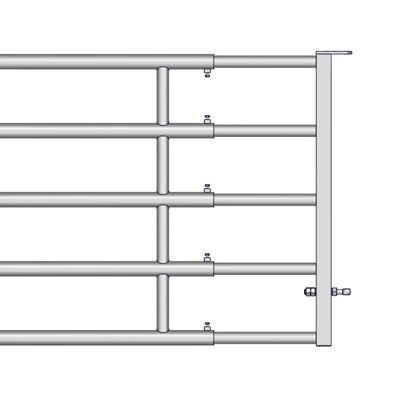 Barrières extensibles 5 lisses type panneau ex5 de 4/5 m_0