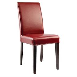 Bolero Chaises en Simili Cuir Rouge   Lot de 2 - rouge Bois massif GH443_0