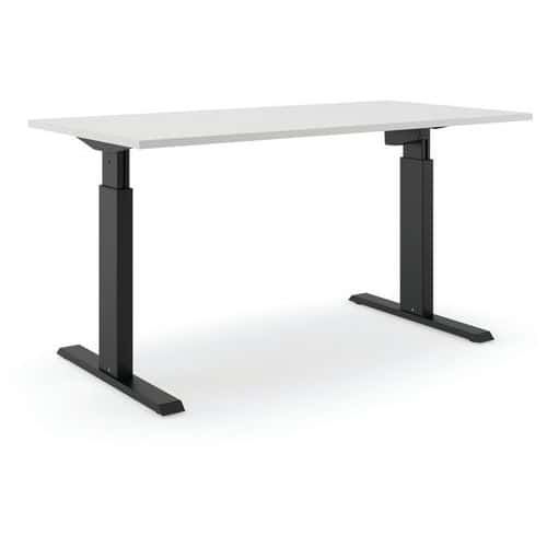 BUREAU RÉGLABLE ALUFORCE PRO 140 M - 180X80CM - NOIR GRIS - ACTIFORCE