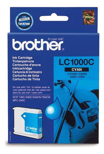CARTOUCHE ENCRE BROTHER LC1000 CYAN - CARTOUCHE AUTHENTIQUE