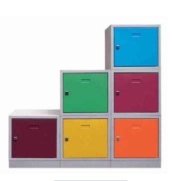 Casier individuel modulaire - 770CASIND400/mw - 5 cases - portes dégondables, serrure à clé, coloris personnalisables_0