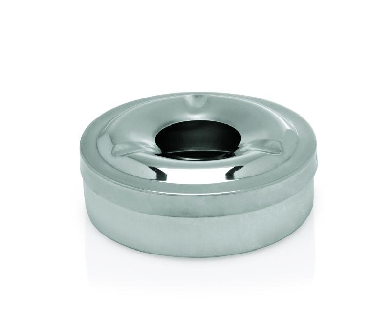 CENDRIER COUPE-VENT - ACIER INOXYDABLE BROSSÉ, 2 PIÈCES, 11 CM