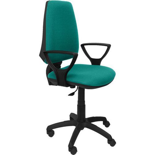 CHAISE ELCHE CP BRAS FIXE - ROUE NYLON - TURQUOISE