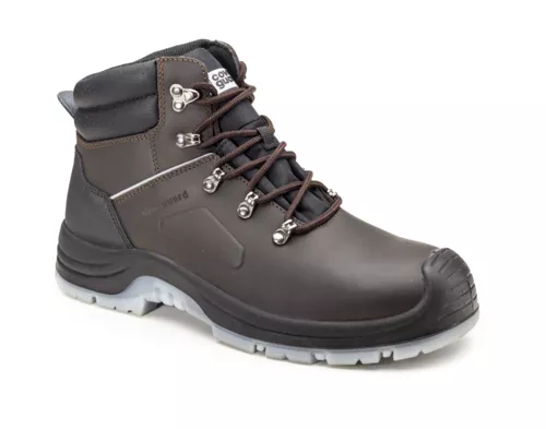 Chaussures de sécurité Haute Cuir Pull-up Marron S3 - Référence : 9STH370_0