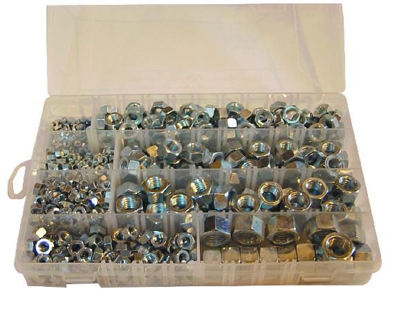 COFFRET 588 ECROUS ASSORTIS CL 8.8 ZINGUE DIAM:4A16