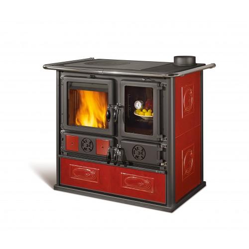 CUISINIÈRE À BOIS 8,2 KW-N - ROSA REVERSE 2.0 LIBERTY BORDEAUX LA NORDICA EXTRAFLAME