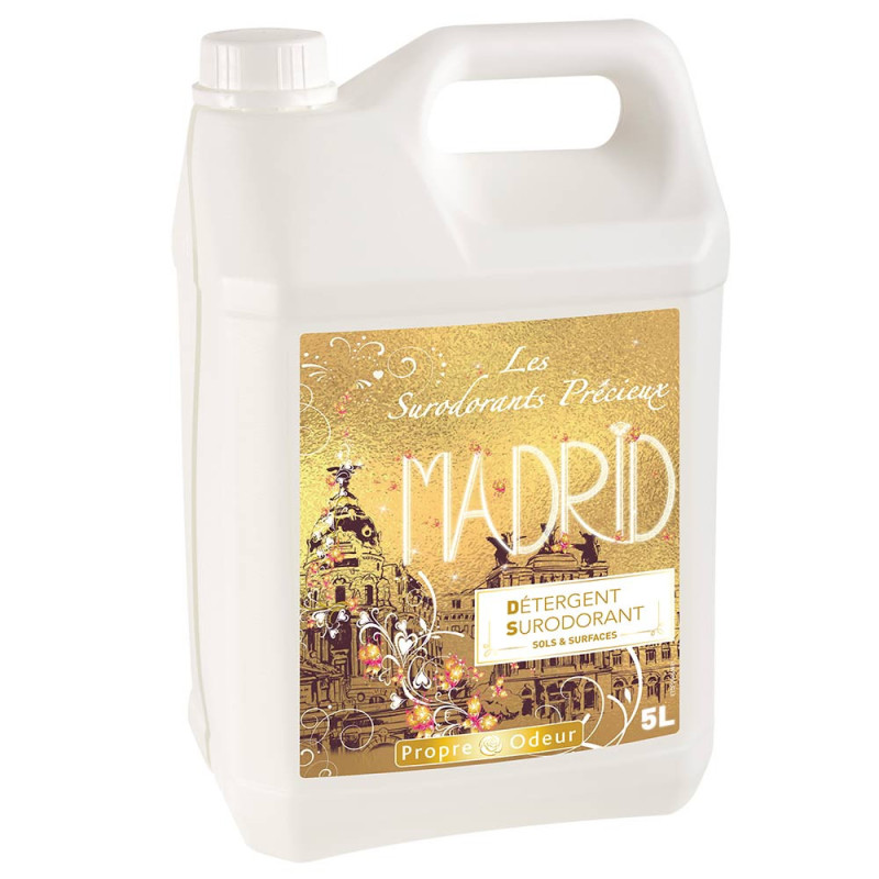 Ds5 detergent surodorant precieux sols et surfaces ph:7 propre odeur parfum madrid bidon de 5l_0