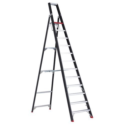 ESCABEAU PLIANT H 2.80 M - 11 MARCHES + 1 PLATEFORME - ALTREX