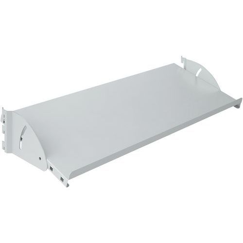 ETAGÈRE INCLINABLE ET RÉGLABLE EN PROFONDEUR 130X35 CM 7035 GRIS CLAIR - SOFAME