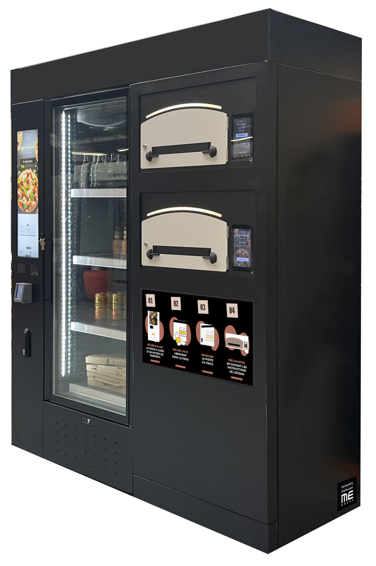 Frigo-connecté Boxpresso, capacité de 25 pizzas avec four à pizzas_1